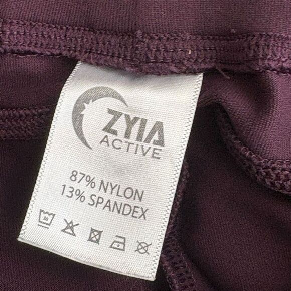 Zyia Active Ascend Joggers XL Burgundy High Rise Athleisure Drawstring - Picture 4 of 5